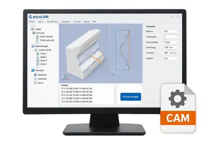 styroCAM Software für die CUT1600S Serie