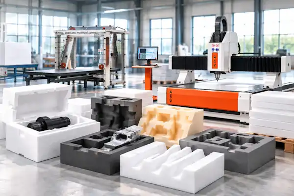 Produktion von Schutzverpackungen – Zuschnitte und konturierte Einlagen